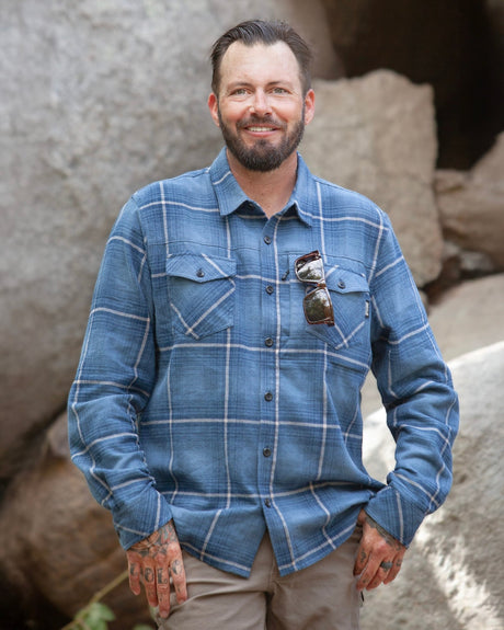 Destroyer Flannel - Pale Blue - Xtrusion Overland