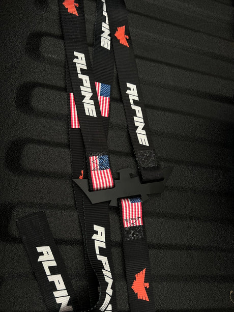 Double Eagle Straps - Alpine Flag Black (single strap) - Xtrusion Overland