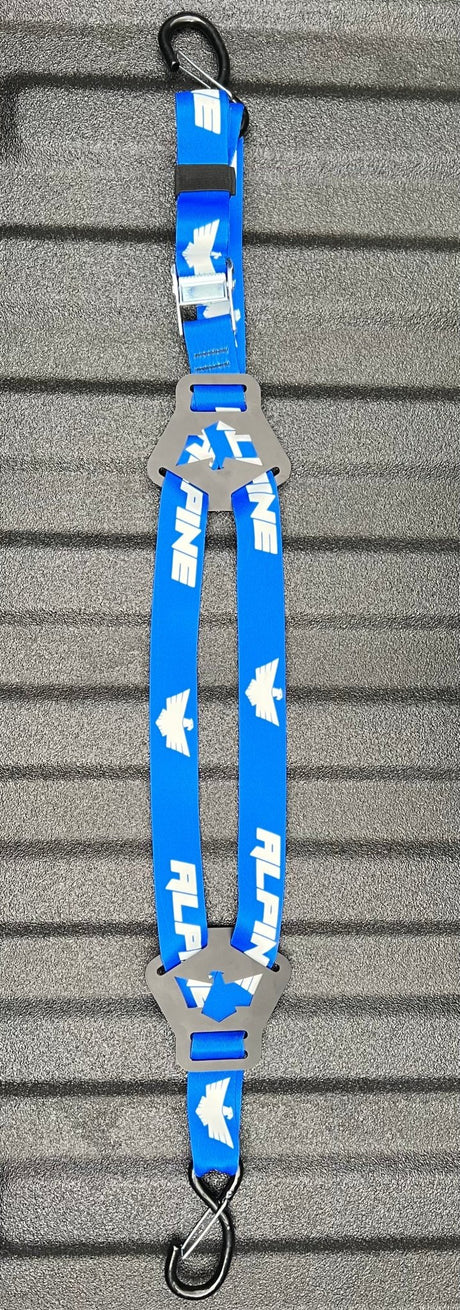 Dual Y Fuel Jug Strap - Blue - Xtrusion Overland