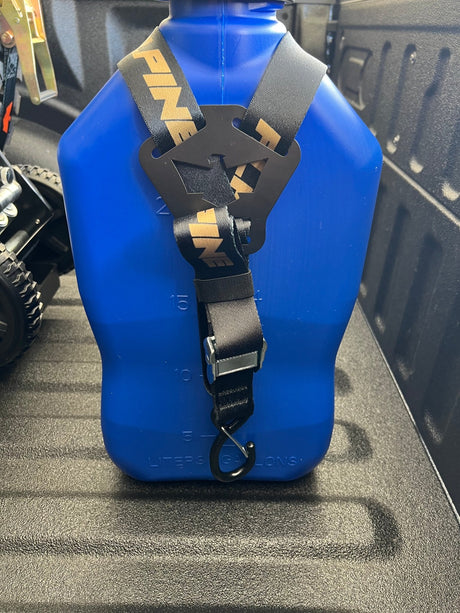 Dual Y Fuel Jug Strap - Gold and Black - Xtrusion Overland