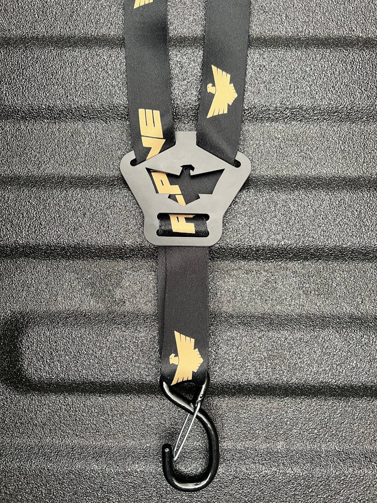 Dual Y Fuel Jug Strap - Gold and Black - Xtrusion Overland