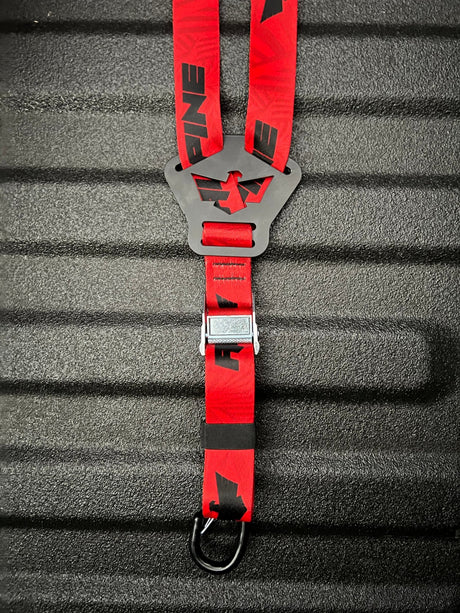 Dual Y Fuel Jug Strap - Red Dazzle - Xtrusion Overland