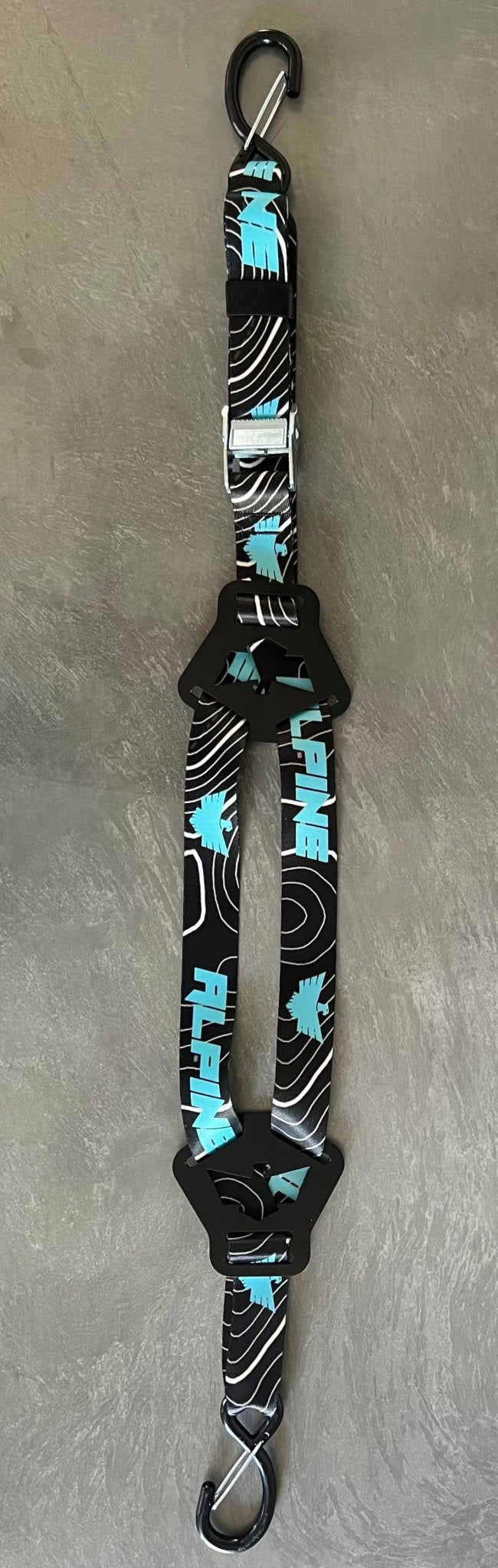 Dual Y Fuel Jug Strap - Teal Topo - Xtrusion Overland