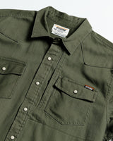Earl Denim Shirt - Dusty Olive - Xtrusion Overland