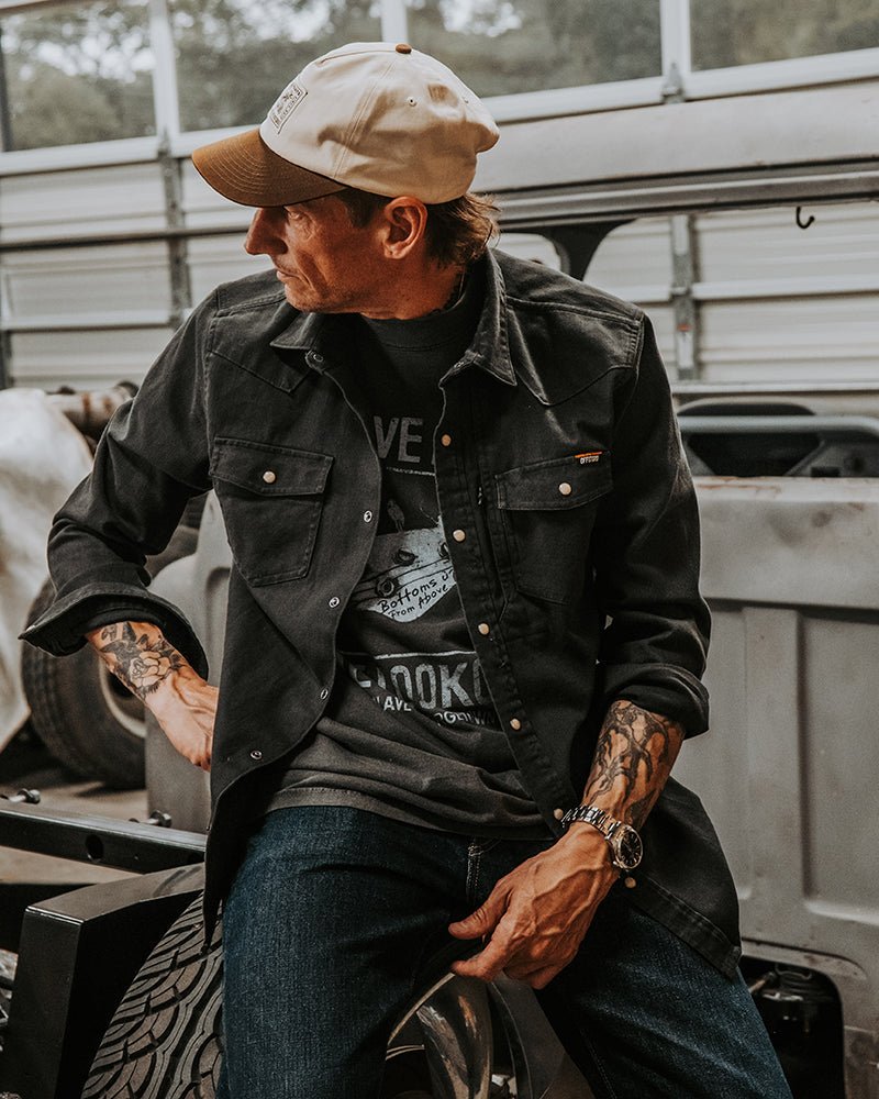 Earl Denim Shirt - Vintage Black - Xtrusion Overland