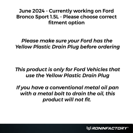 EASY OIL DRAIN FOR FORD - Xtrusion Overland