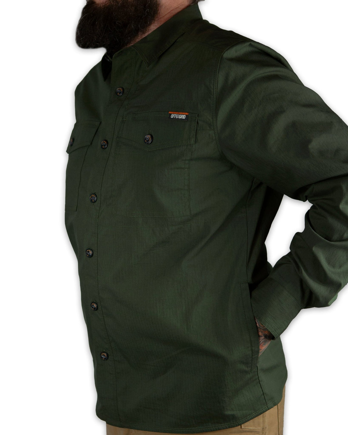 Echo Bravo LS Shirt - Army - Xtrusion Overland