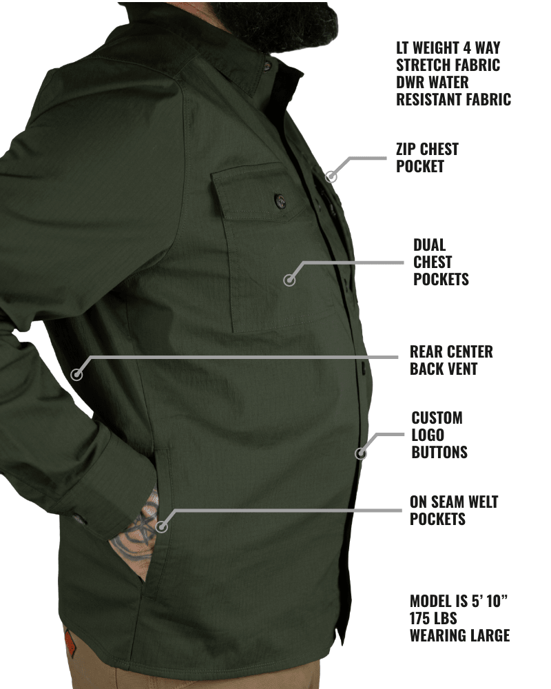 Echo Bravo LS Shirt - Army - Xtrusion Overland