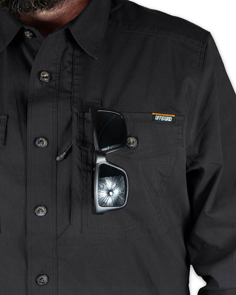 Echo Bravo LS Shirt - Vintage Black - Xtrusion Overland