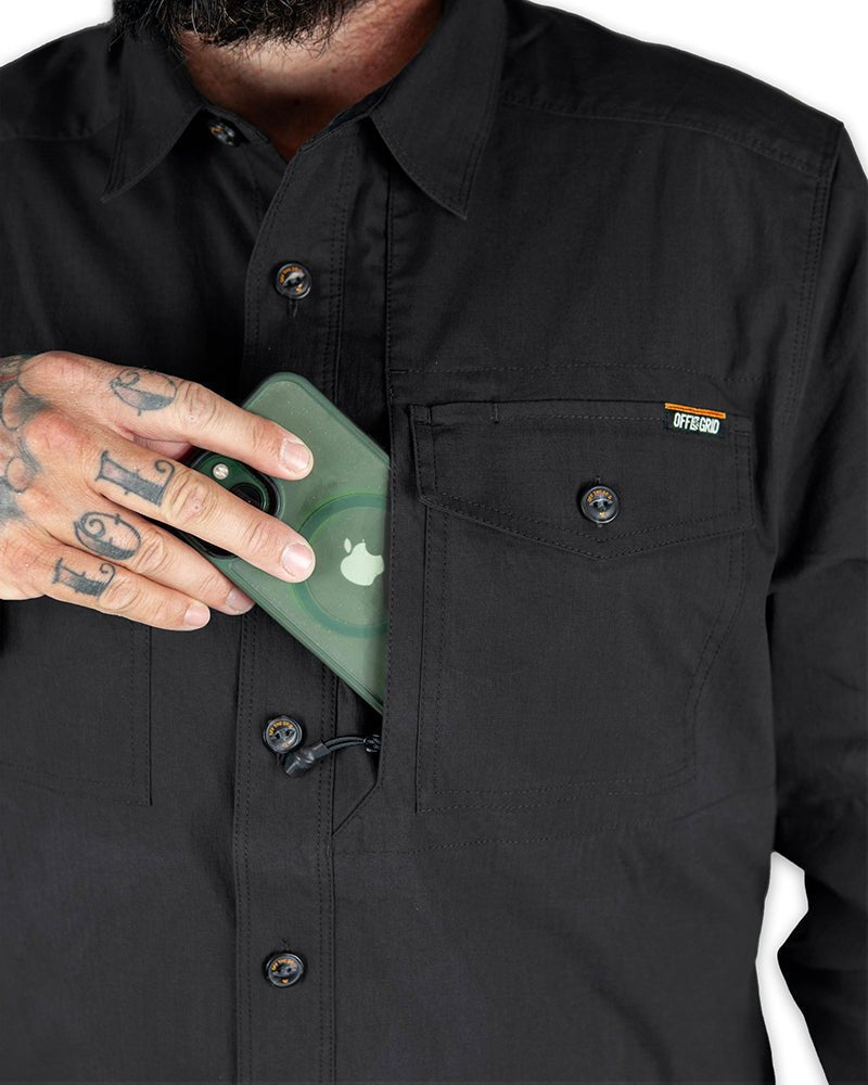 Echo Bravo LS Shirt - Vintage Black - Xtrusion Overland