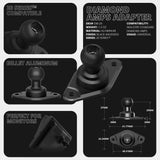 Expedition Essentials Dash Mount With Dual Phone Holders, GoPro and CB Mic Holders | 2021-2025 Ford Bronco & Bronco Raptor (Non-Sport) - Xtrusion Overland