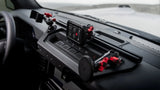 Expedition Essentials Dash Mount With Dual Phone Holders, GoPro and CB Mic Holders | 2021-2025 Ford Bronco & Bronco Raptor (Non-Sport) - Xtrusion Overland