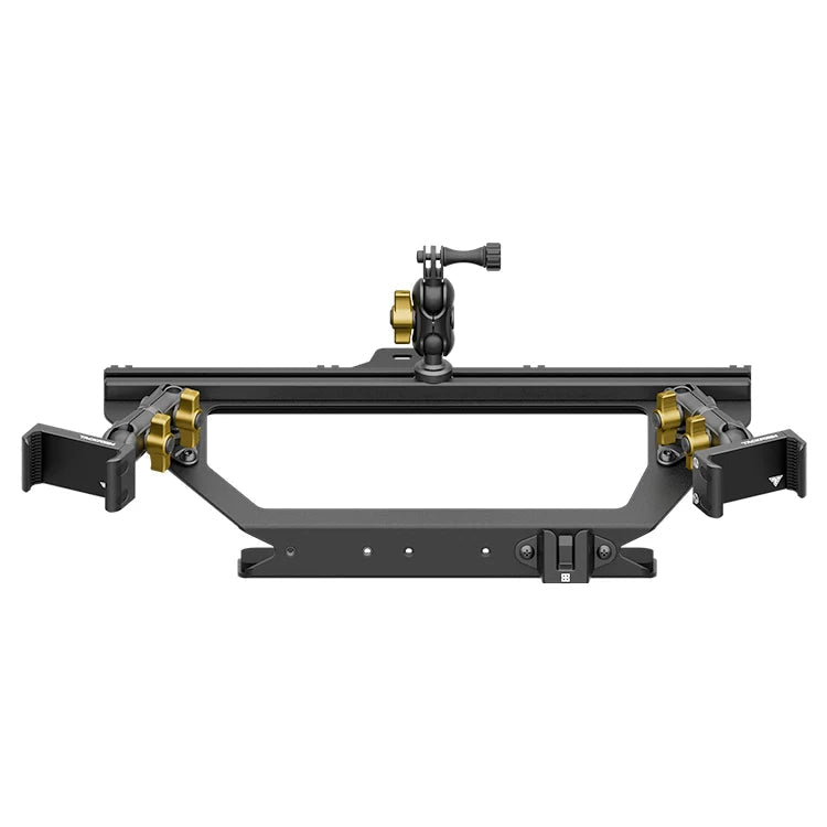 Expedition Essentials Dash Mount With Dual Phone Holders, GoPro and CB Mic Holders | 2021-2025 Ford Bronco & Bronco Raptor (Non-Sport) - Xtrusion Overland