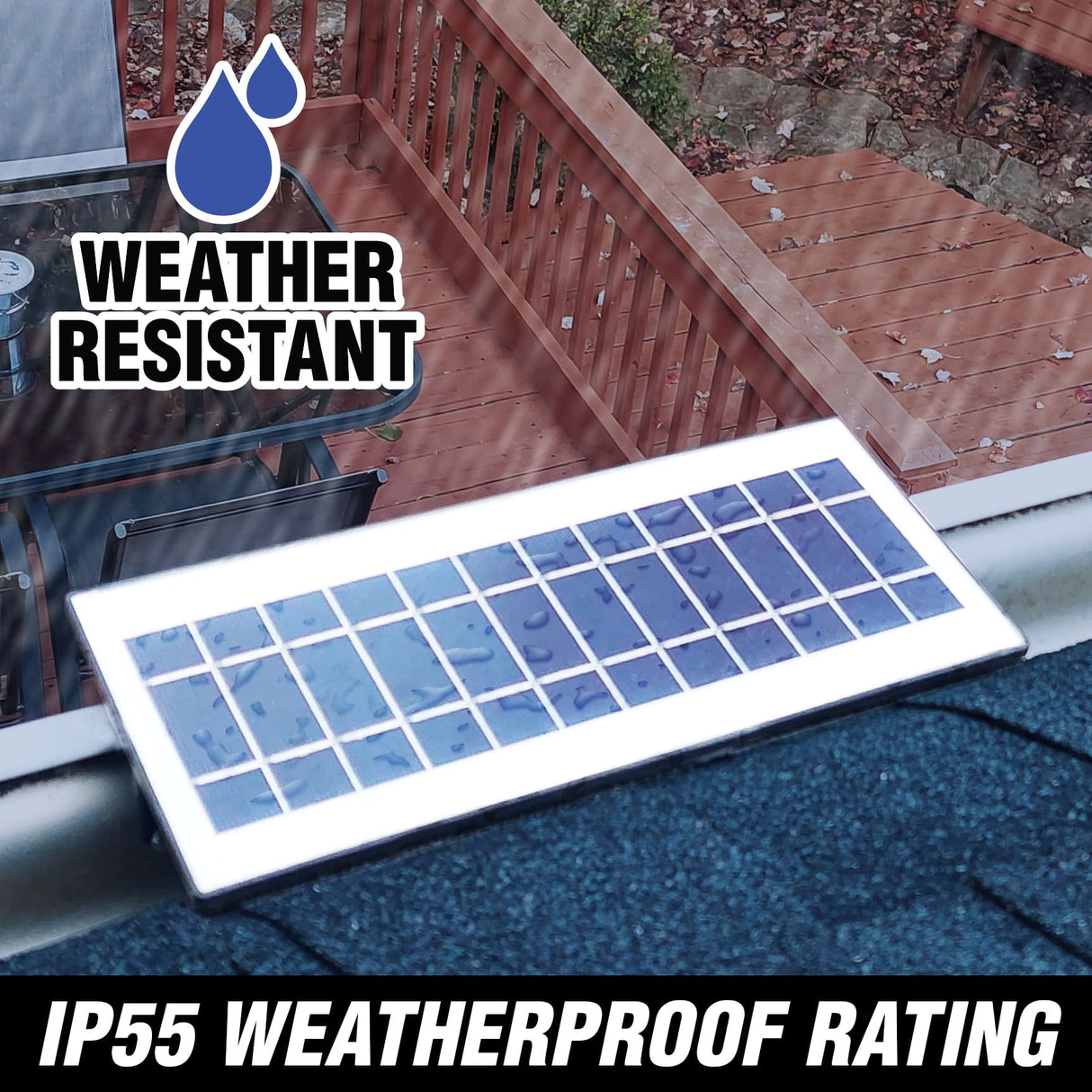 EZ Solar Home Security FLEXIT Spotlight - Gutter Mounted - Xtrusion Overland