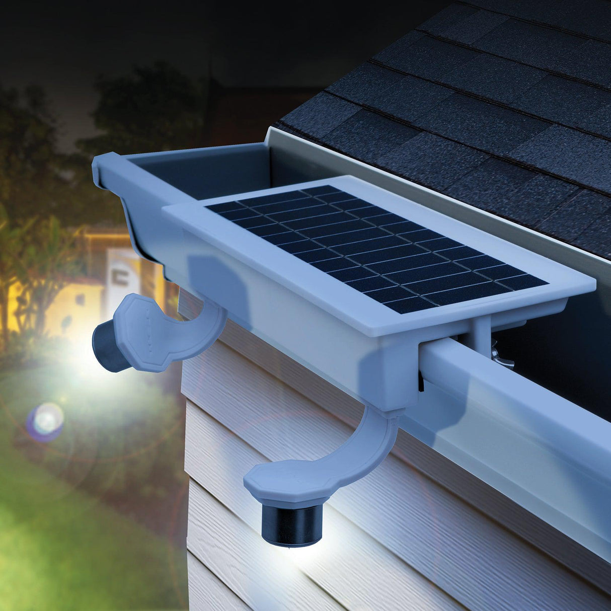 EZ Solar Home Security FLEXIT Spotlight - Gutter Mounted - Xtrusion Overland