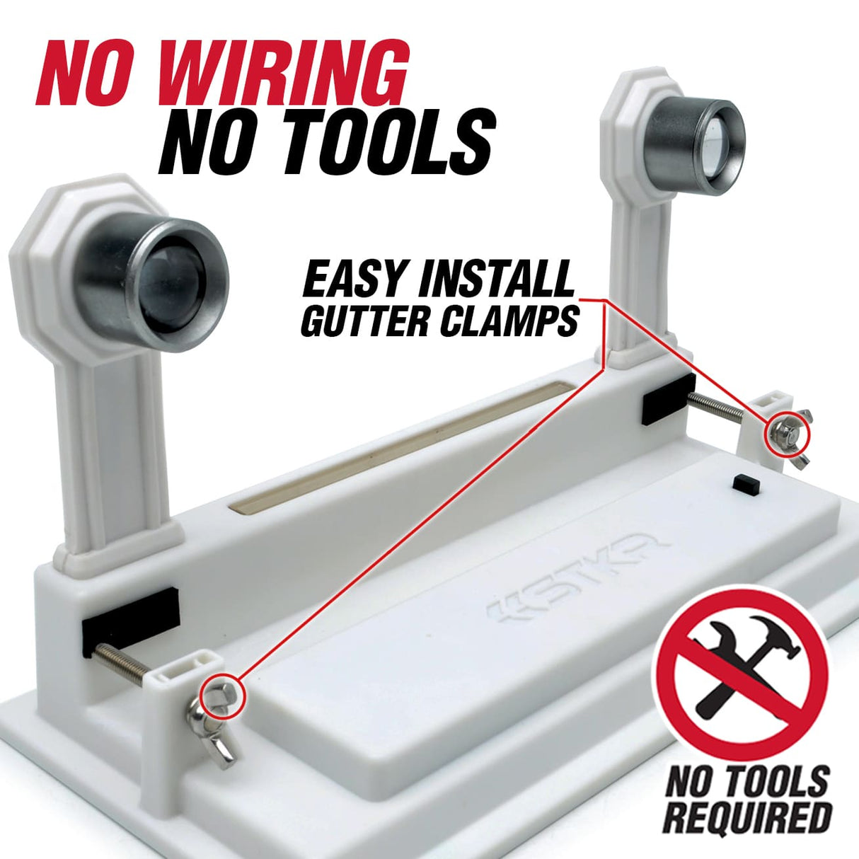 EZ Solar Home Security FLEXIT Spotlight - Gutter Mounted - Xtrusion Overland