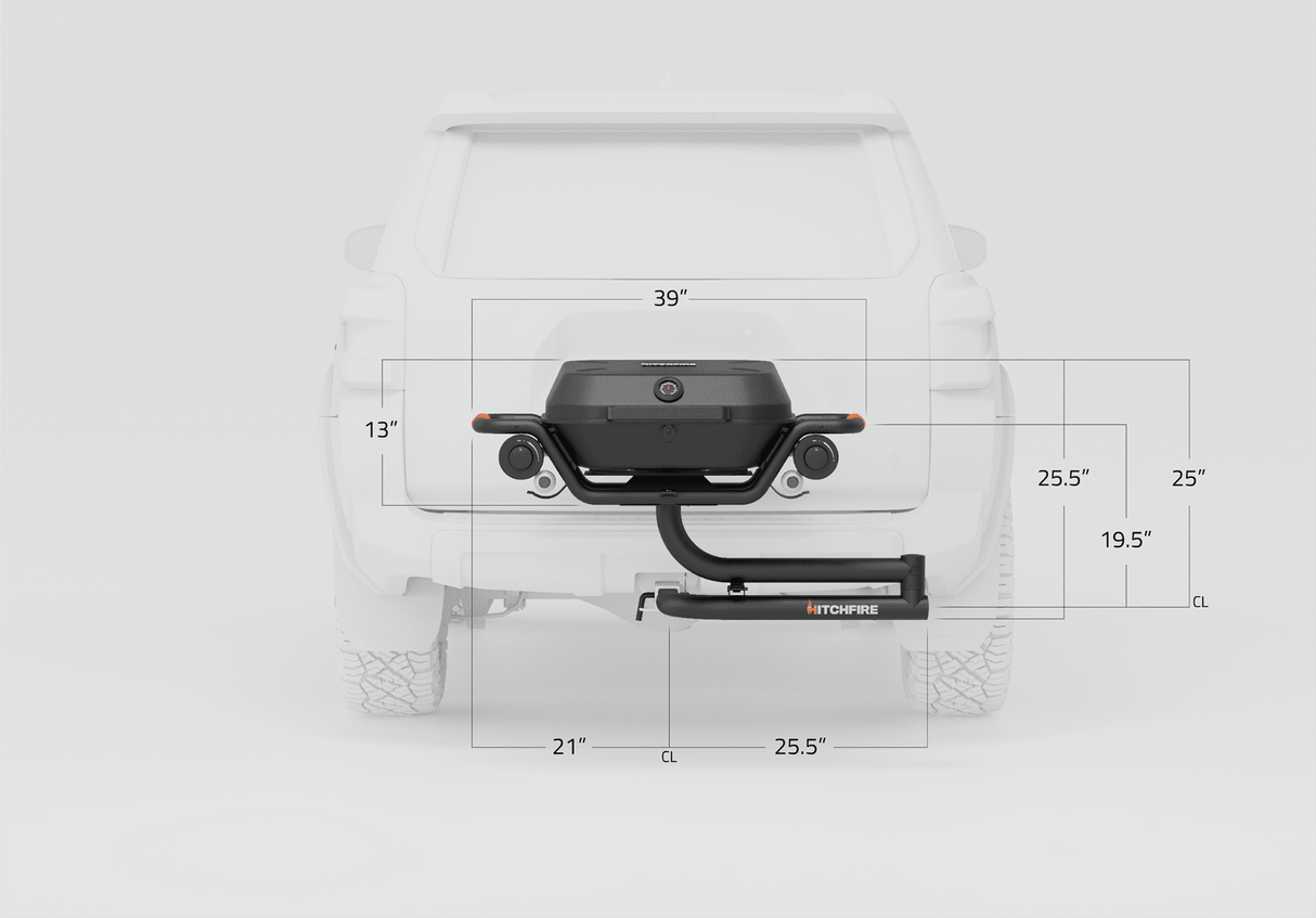 F-20 Hitch Mounted Propane Grill - Xtrusion Overland