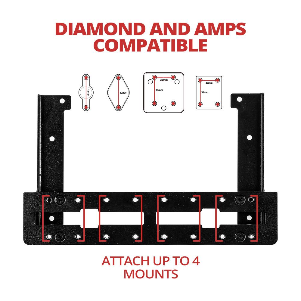 Fast Track Plus™ Dashboard Device AMPS Bracket | Ford F-150 - 12th Gen (2009 to 2014) (P/N FT05) - Xtrusion Overland