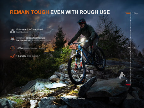 Fenix BC28R Smart Head & Tail Bike Light Combo - Xtrusion Overland