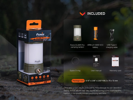 Fenix CL26R PRO High Performance LED Rechargeable Camping Lantern - Xtrusion Overland