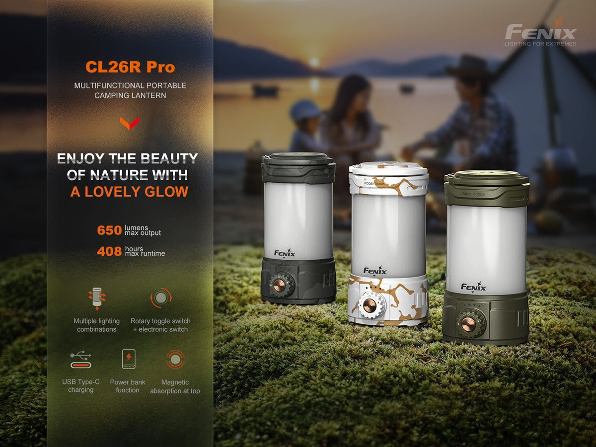 Fenix CL26R PRO High Performance LED Rechargeable Camping Lantern - Xtrusion Overland