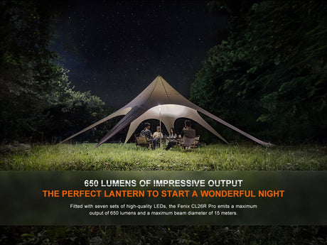 Fenix CL26R PRO High Performance LED Rechargeable Camping Lantern - Xtrusion Overland