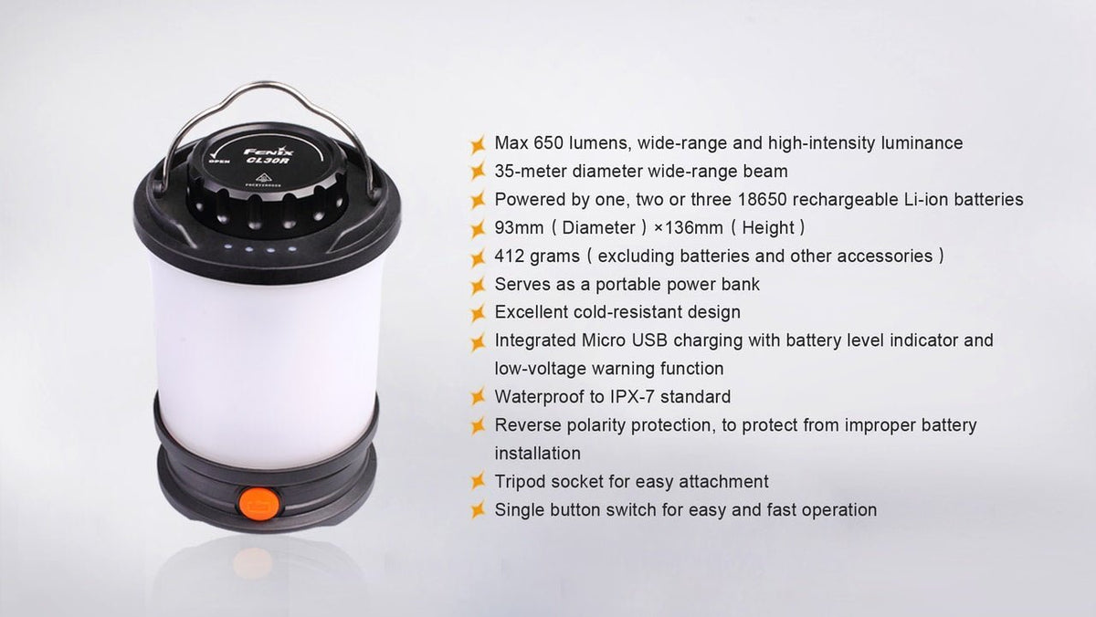 Fenix CL30R LED Camping Lantern - Xtrusion Overland