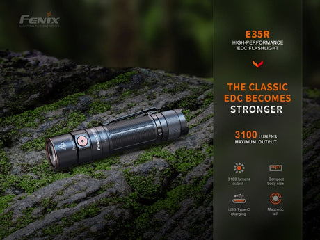 Fenix E35R High-Performance Rechargeable LED Flashlight - Xtrusion Overland