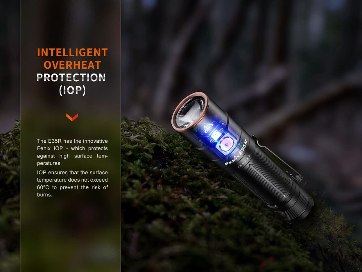 Fenix E35R High-Performance Rechargeable LED Flashlight - Xtrusion Overland