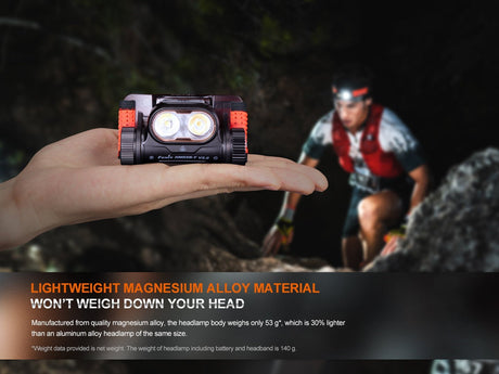 Fenix HM65R-T V2 Rechargeable Lightweight Trail Running Headlamp - Xtrusion Overland