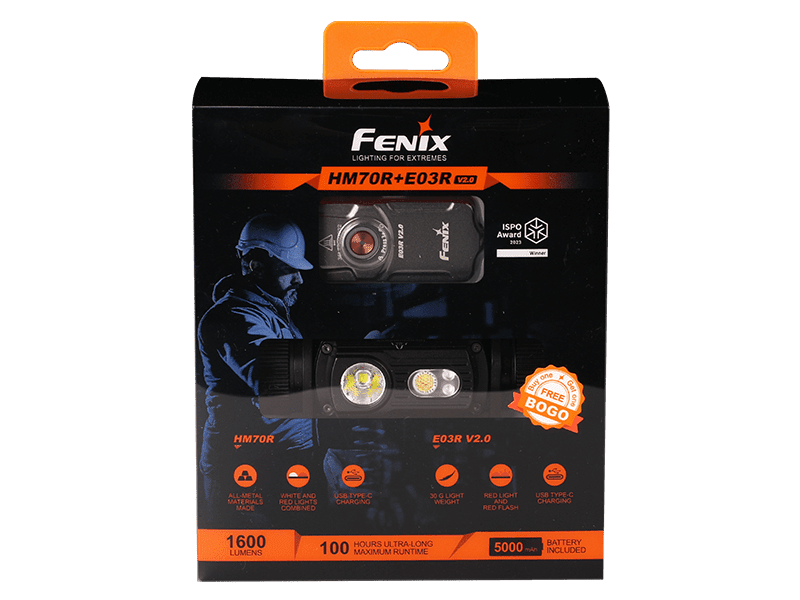 Fenix HM70R Rechargeable LED Headlamp - 1600 Lumens - Xtrusion Overland