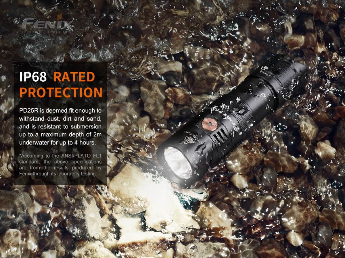 Fenix PD25R Rechargeable LED Flashlight - Xtrusion Overland