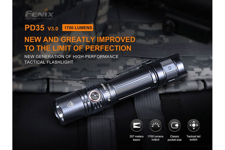 Fenix PD35 V3.0 Everyday Carry Flashlight - 1700 Lumens - Xtrusion Overland