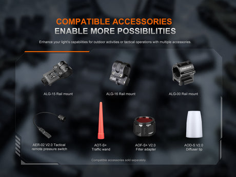 Fenix PD35R ACE Multi-mode Tactical Flashlight - Xtrusion Overland