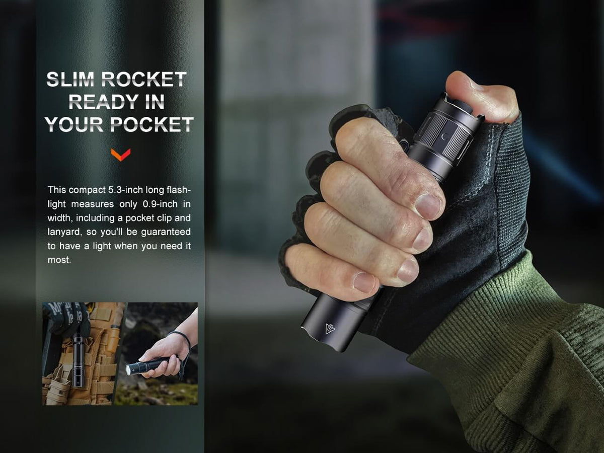 Fenix PD35R Compact Rechargeable Tactical Flashlight - Xtrusion Overland