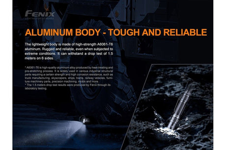 Fenix PD36 TAC Tactical Flashlight - 3000 Lumens - Xtrusion Overland