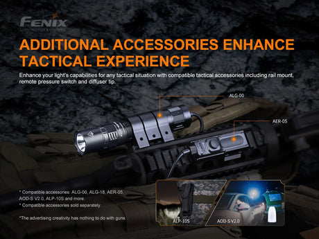 Fenix PD36 TAC Tactical Flashlight - 3000 Lumens - Xtrusion Overland