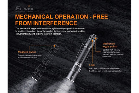 Fenix PD36 TAC Tactical Flashlight - 3000 Lumens - Xtrusion Overland