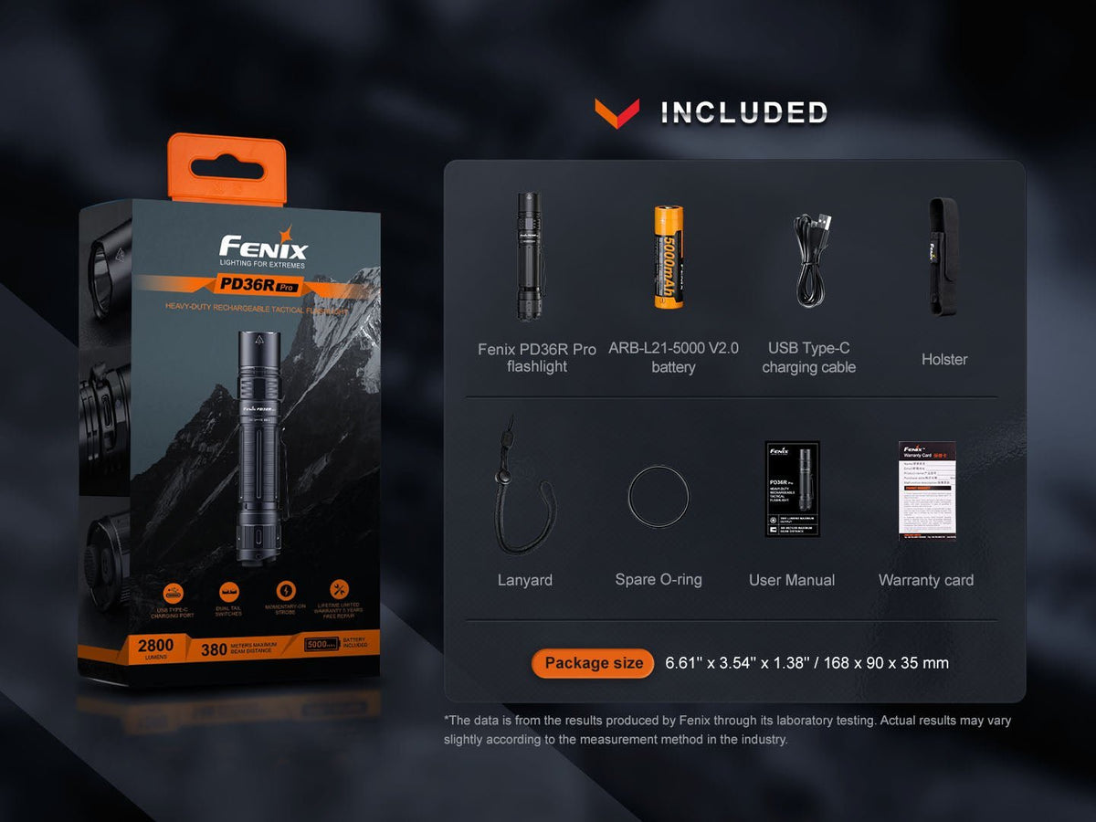 Fenix PD36R Pro 2800 Lumen Flashlight - Xtrusion Overland