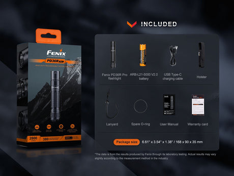 Fenix PD36R Pro 2800 Lumen Flashlight - Xtrusion Overland