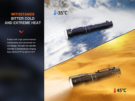 Fenix PD40R V3 Rechargeable Flashlight - Xtrusion Overland