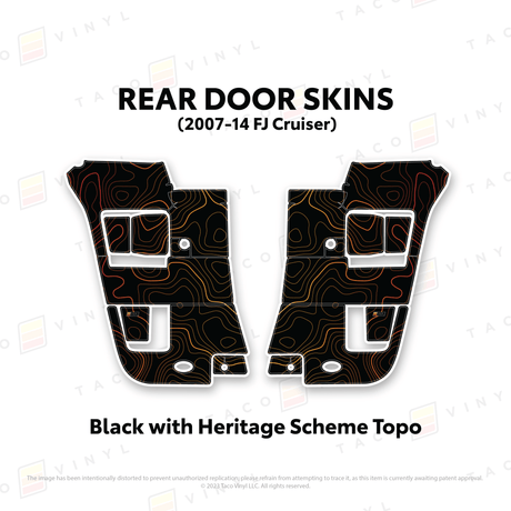 FJ Cruiser Door Skins - Xtrusion Overland
