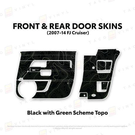 FJ Cruiser Door Skins - Xtrusion Overland