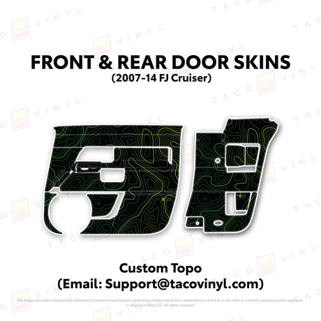 FJ Cruiser Door Skins - Xtrusion Overland
