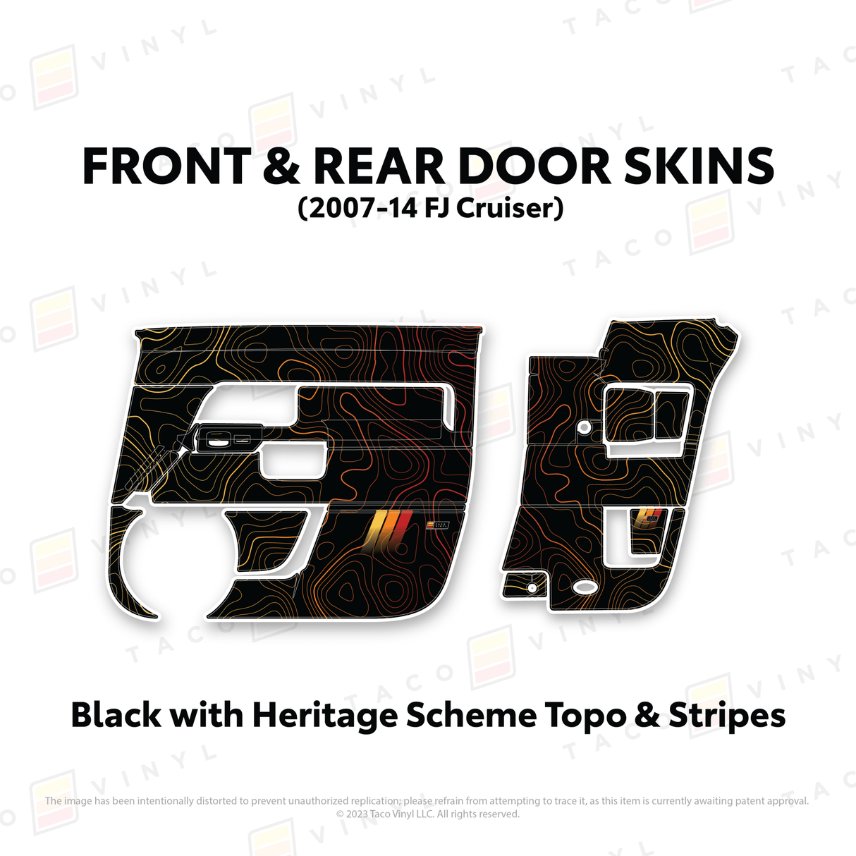 FJ Cruiser Door Skins - Xtrusion Overland