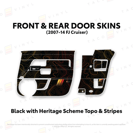 FJ Cruiser Door Skins - Xtrusion Overland