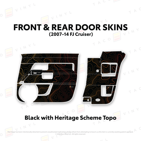 FJ Cruiser Door Skins - Xtrusion Overland