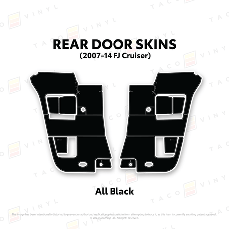 FJ Cruiser Door Skins - Xtrusion Overland