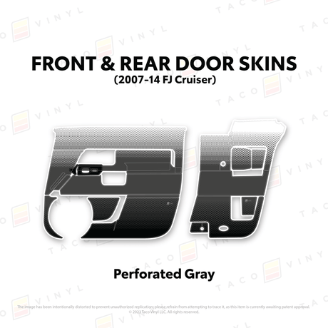 FJ Cruiser Door Skins - Xtrusion Overland