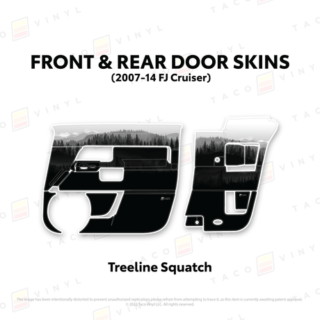 FJ Cruiser Door Skins - Xtrusion Overland